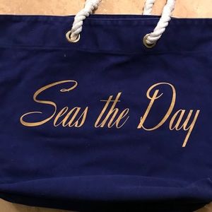 Seas the day Tote, royal blue